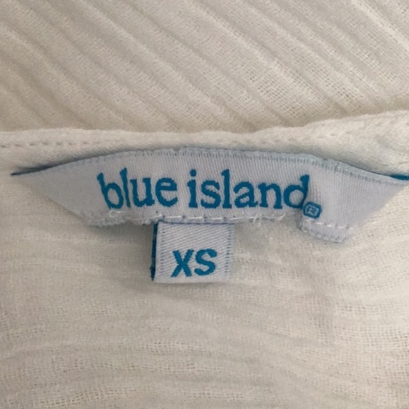 BLUE ISLAND NWT BEACH WEAR LONG WHITE DRESS SWIM COVER UP SUMMER XS - Picture 8 of 9